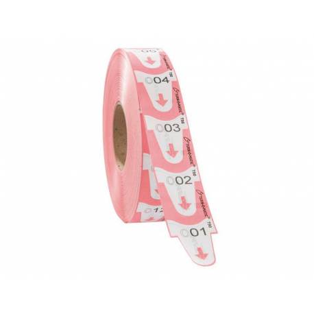 ROLLO TURNO 3 DIGITAL ROSA 5UDS
